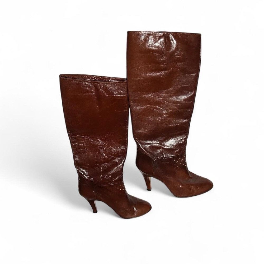 Nina Rich Brown Heeled Boots